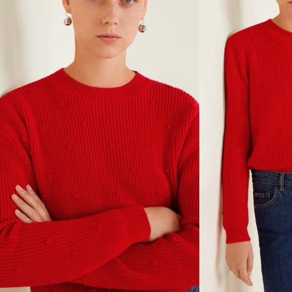 MANGO Red Sweater - Picture 3 of 4